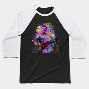 Johnny Cash ~ Watercolor Illustration Baseball T-Shirt